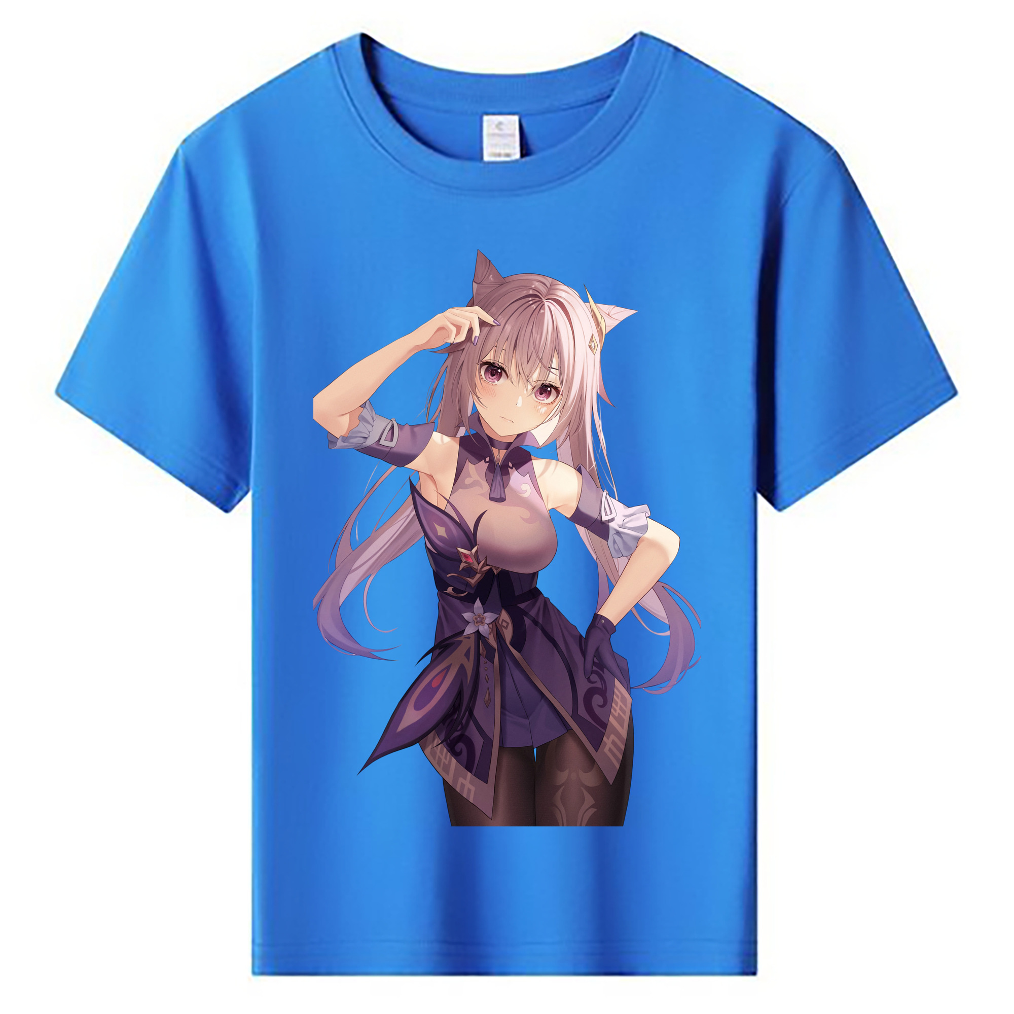 げんし神 刻晴 こくせい genshin Kokusei 綿100％キッズTシャツ（フロントプリント）